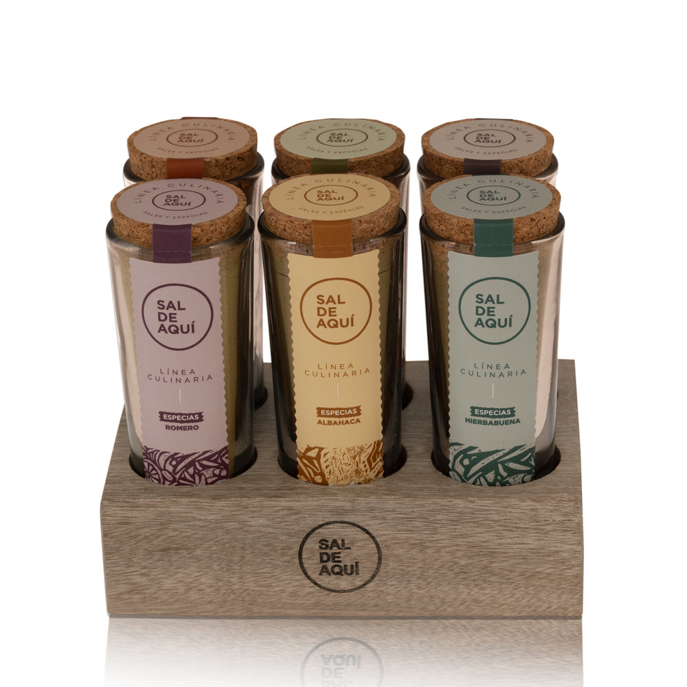 Set de 6 especias - Linea Culinaria