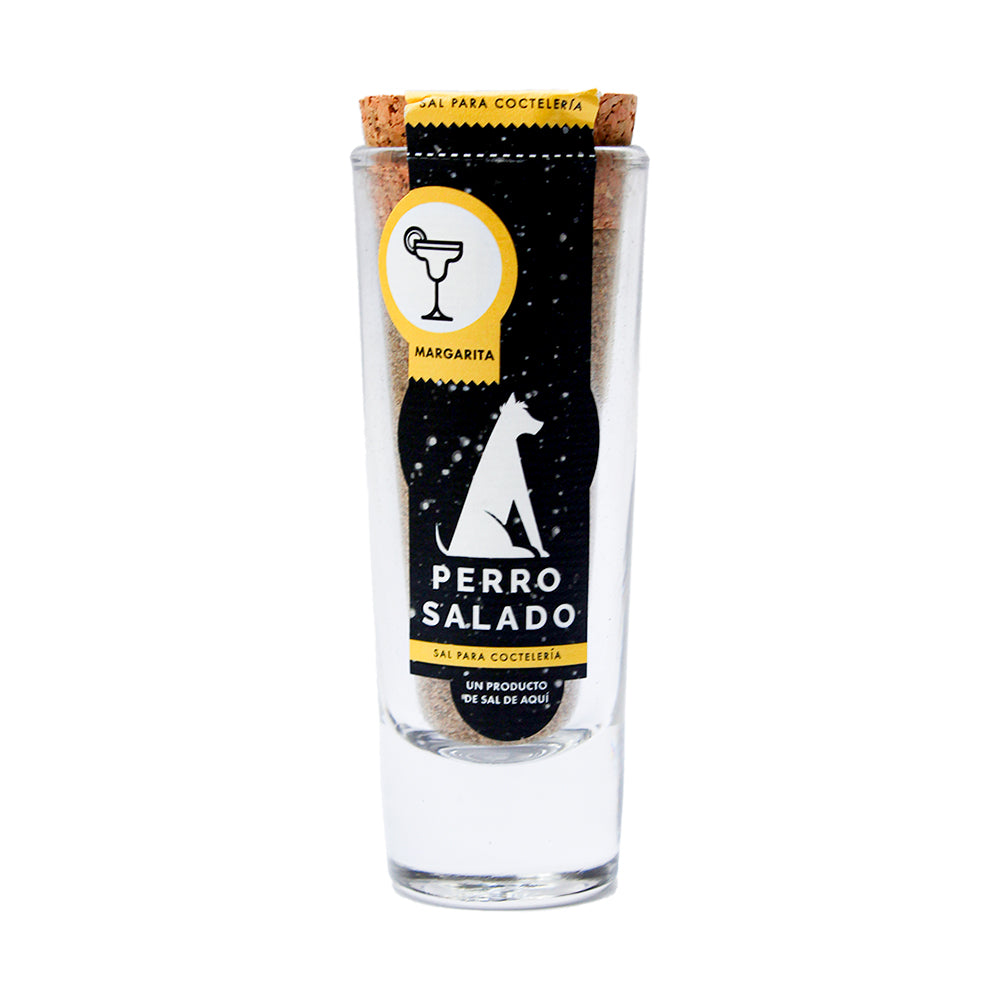Linea perro salado, sal para cotelería, sal para digestivos foto frontal
