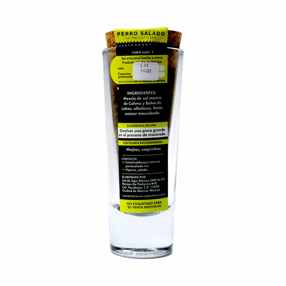 
                  
                    Línea Perro Salado, Sal para mara mojjito, tabla nutricional, sal para coctelería, ingredientes
                  
                