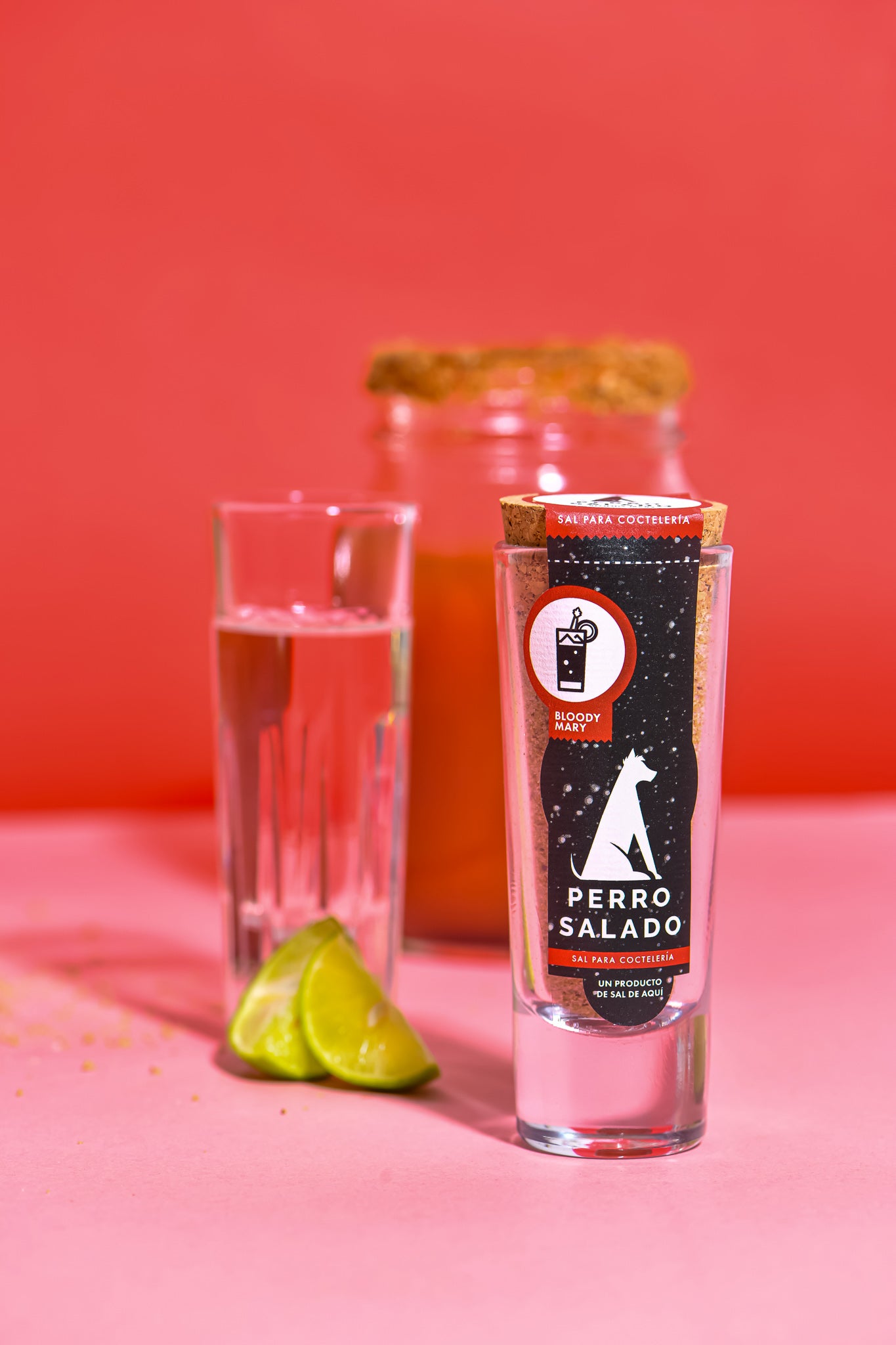 Sal para coctelería, preparación para Bloody Mary